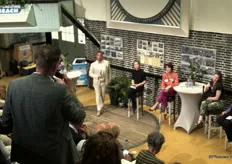 Gert Vendrig van BBB Provincie Noord-Holland stelt een vraag tijdens het debat