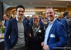 Daniël Banis van Greenport NHN, Prisca Kleijn van KAVB en Jeroen Noot, ook van GreenPort NoordHollandNoord