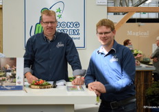 De Jong Plants werd gerepresenteerd door Danny de Bruin en Elco Nell. Ze toonde een breed assortiment aan Hortensia’s. Aankomend jaar zullen ze deze nog verder uitbreiden met hun Green Delight.