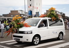 Promotiewagen Stichting Flower Parade Rijnsburg      