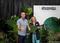 John Langeslag en Jantine van den Berg van Persoon Potplanten