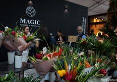 Altijd druk bij de stand van Magic Flowers & Botanicals