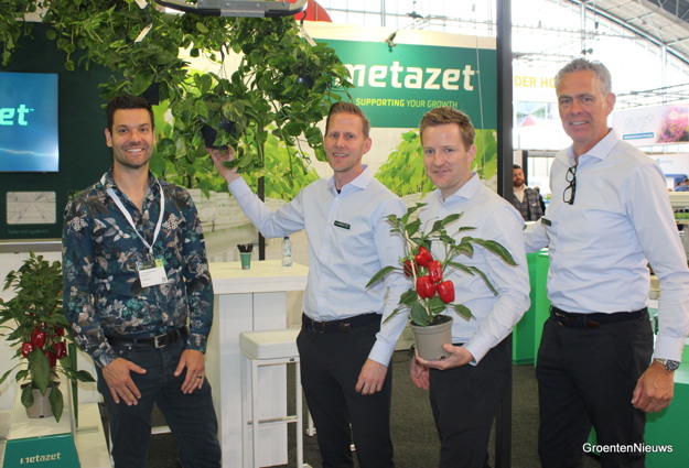 Het Hanging Basket System van Metazet met Luke van Adrichem, Dolf van der Hoeven, Remco Meewisse en Marco van der Weerd.